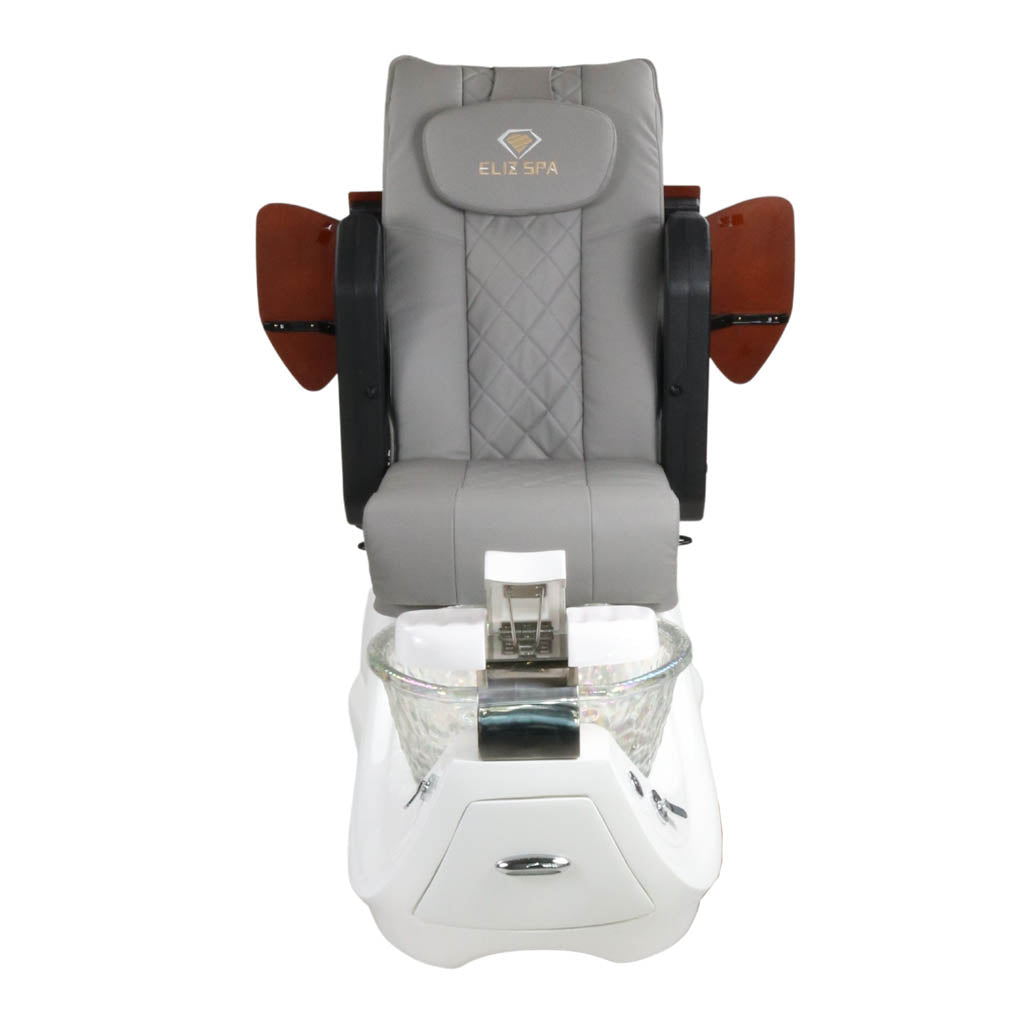 Pedicure Spa Chair - Oracle Wood | Grey | White Pedicure Chair