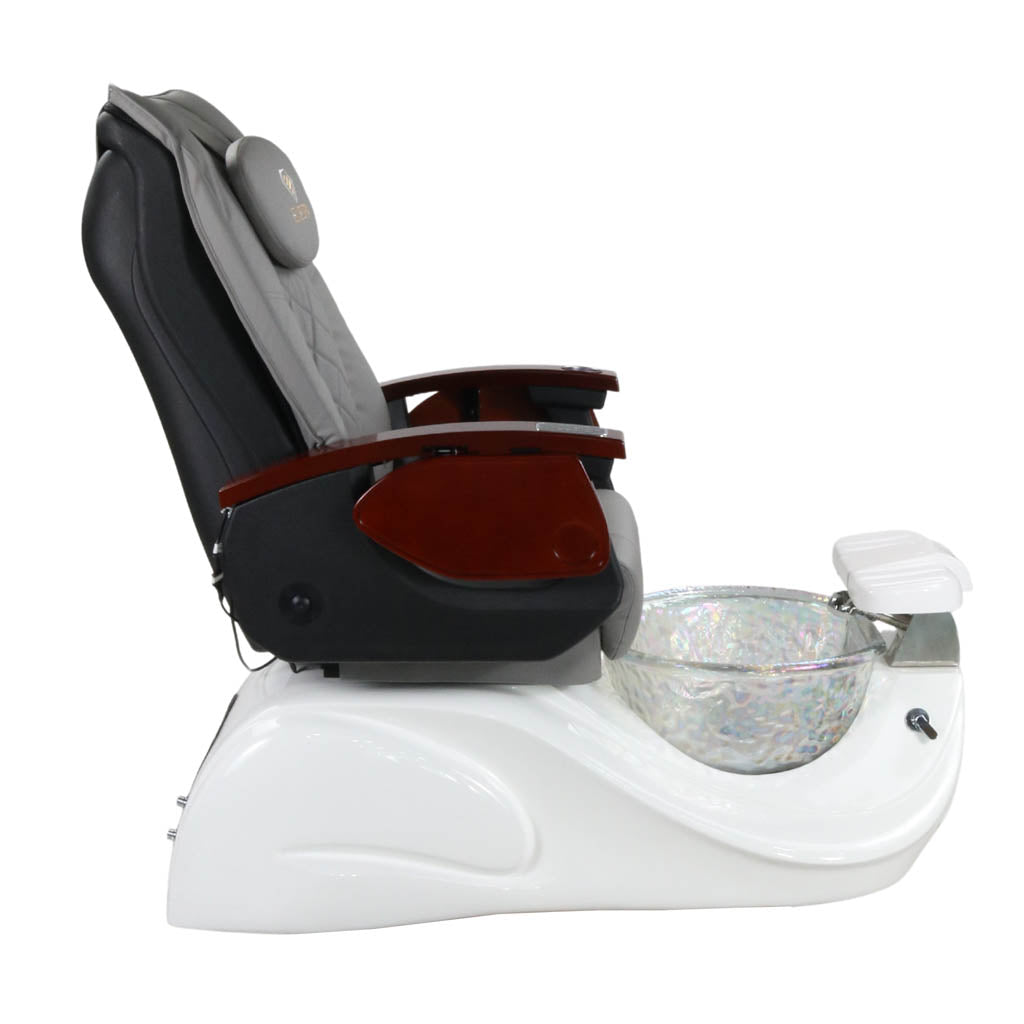 Pedicure Spa Chair - Oracle Wood | Grey | White Pedicure Chair