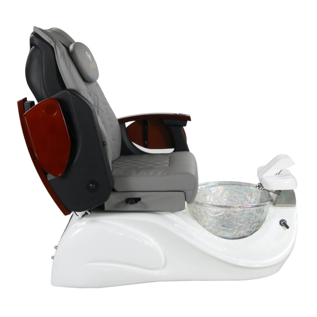 Pedicure Spa Chair - Oracle Wood | Grey | White Pedicure Chair