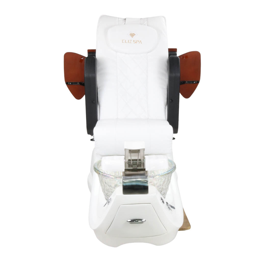 Pedicure Spa Chair - Oracle Wood | White | White Pedicure Chair