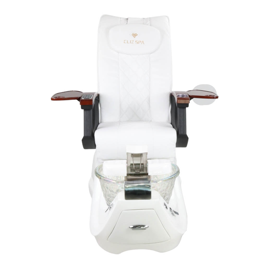 Pedicure Spa Chair - Oracle Wood | White | White Pedicure Chair