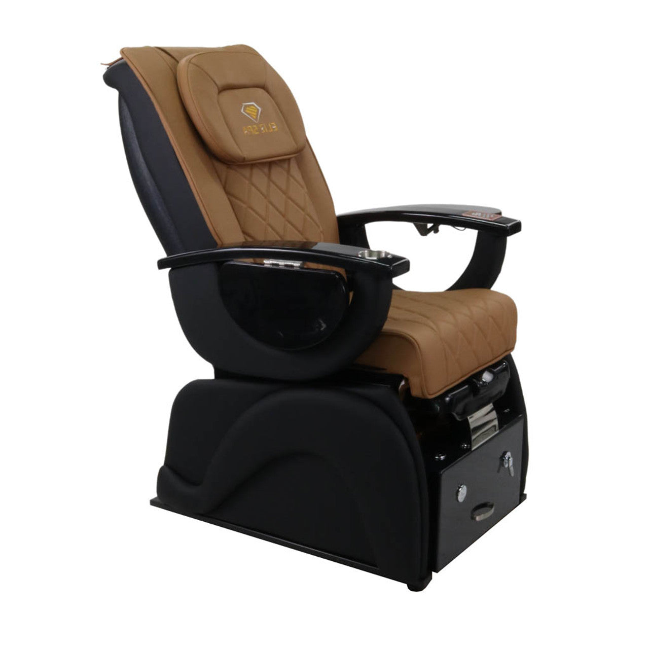 Pedicure Spa Chair - Omega Retractable Black | Cappuccino | Black Pedicure Chair