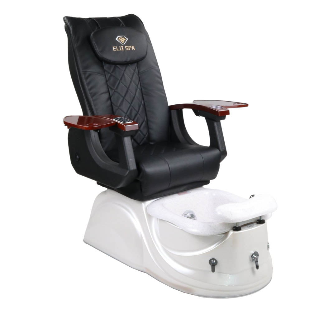 Pedicure Spa Chair - Pearl Wood | Black | White Pedicure Chair