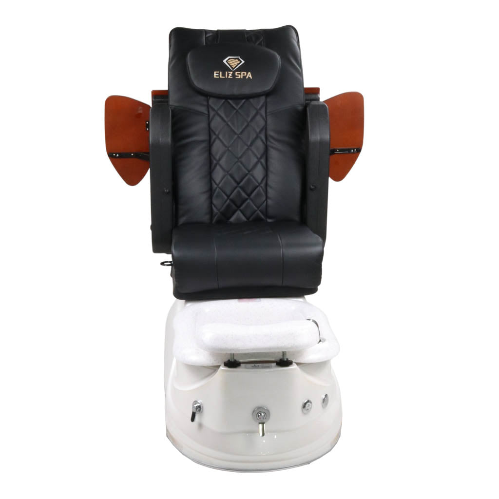 Pedicure Spa Chair - Pearl Wood | Black | White Pedicure Chair
