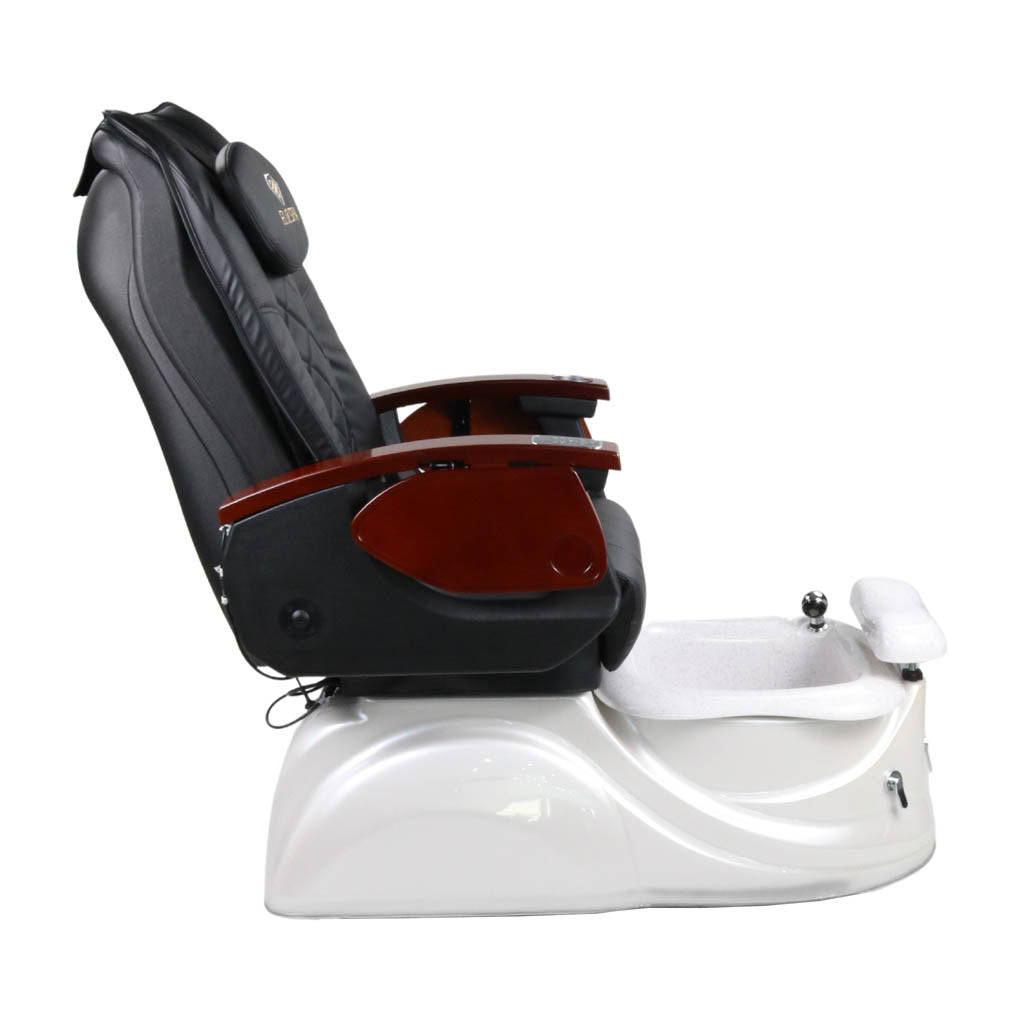 Pedicure Spa Chair - Pearl Wood | Black | White Pedicure Chair