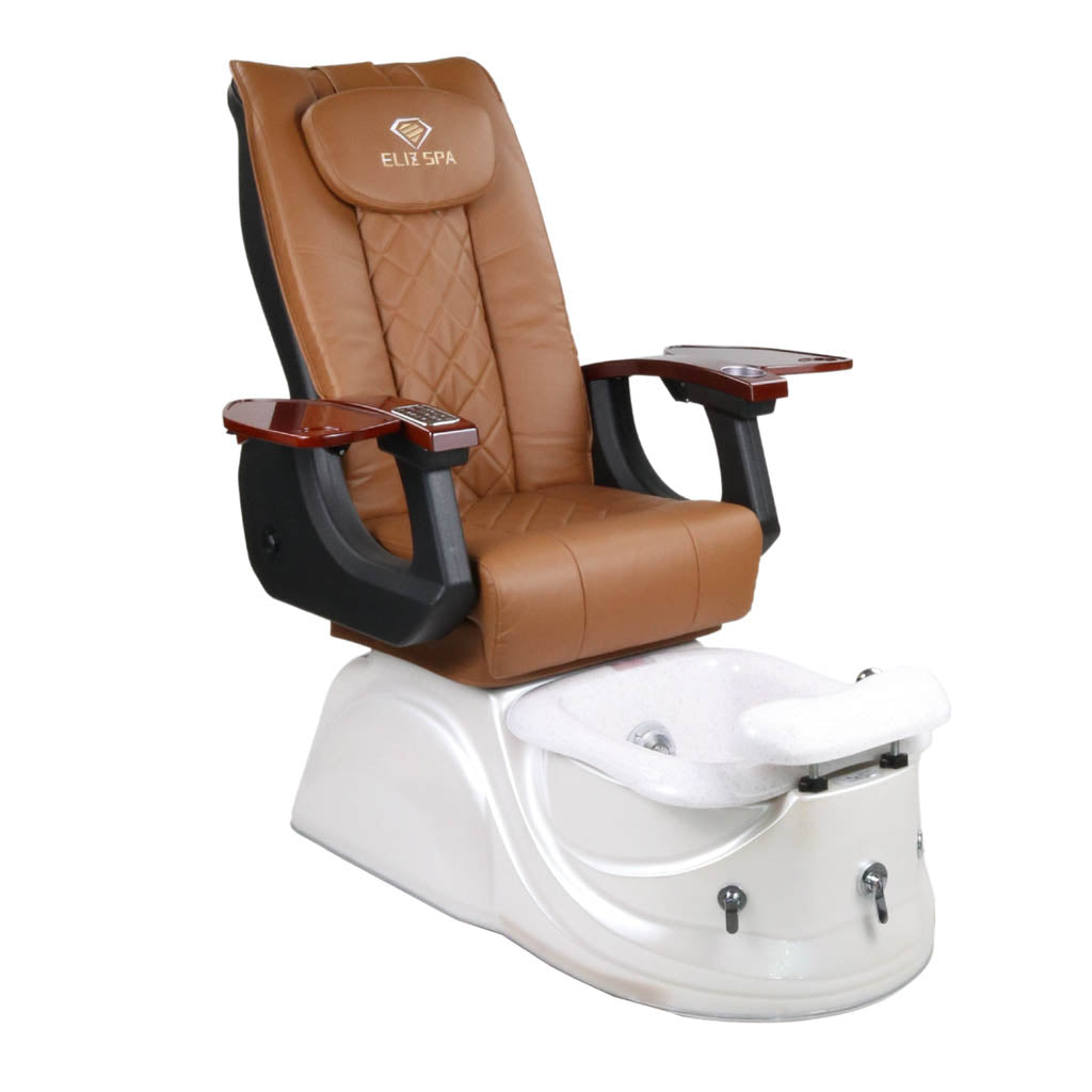 Pedicure Spa Chair - Pearl (Wood | Cappuccino | White)