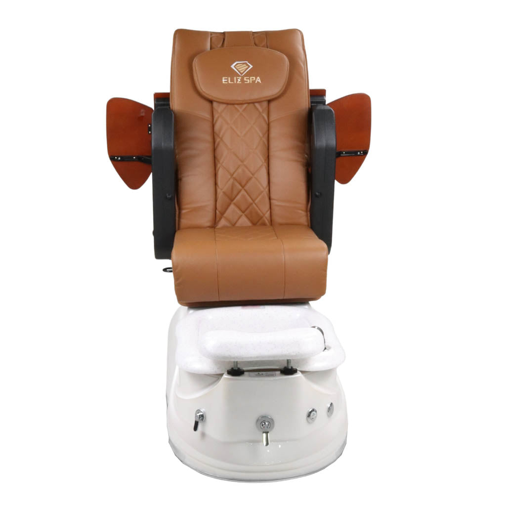 Pedicure Spa Chair - Pearl Wood | Cappuccino | White Pedicure Chair