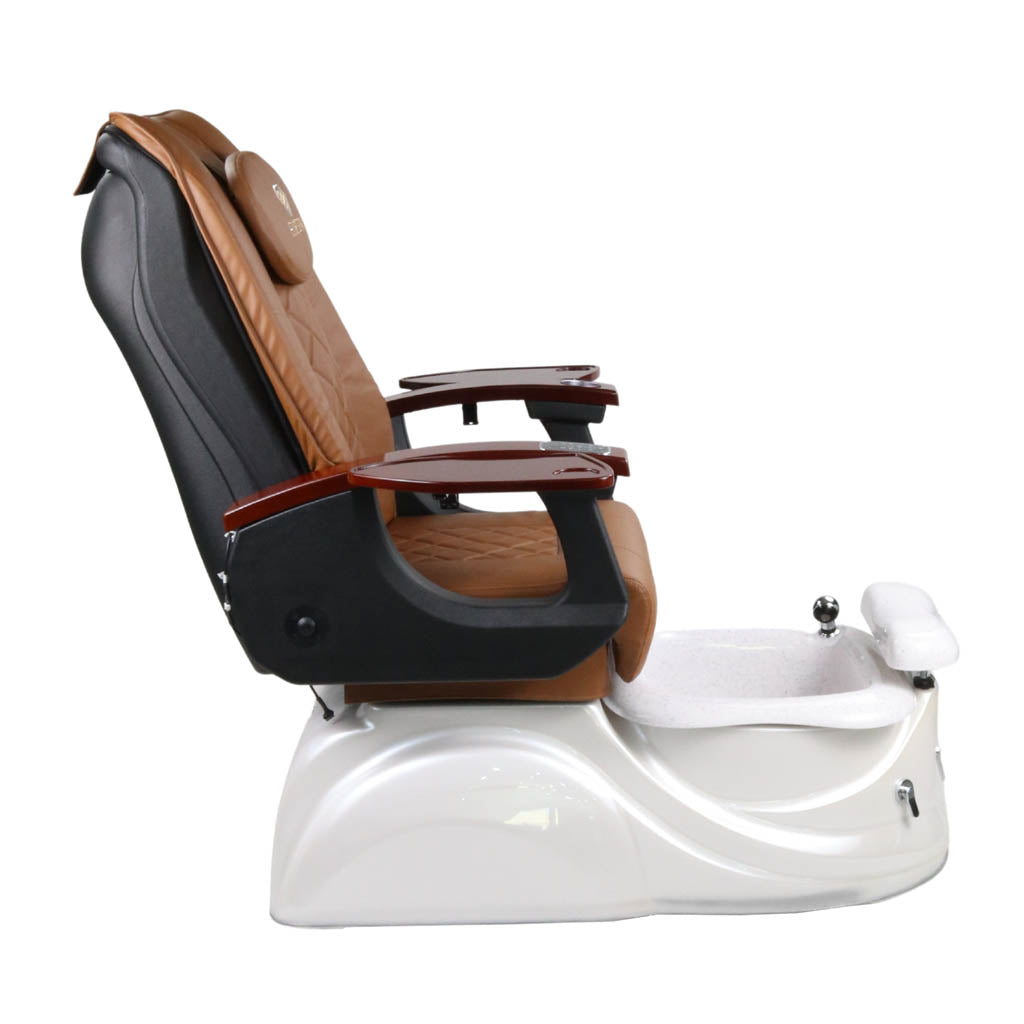 Pedicure Spa Chair - Pearl Wood | Cappuccino | White Pedicure Chair