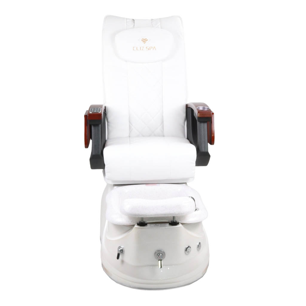 Pedicure Spa Chair - Pearl Black | White | White Pedicure Chair