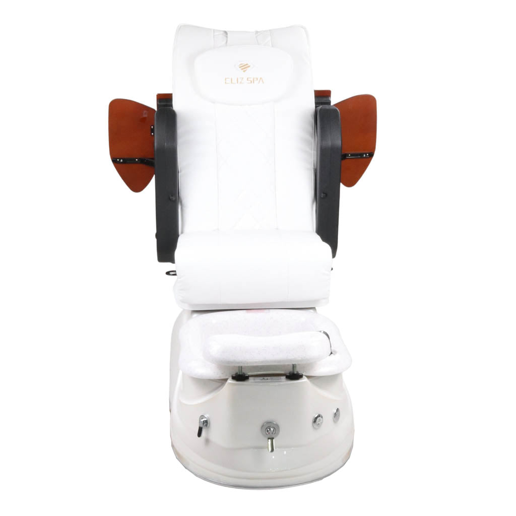 Pedicure Spa Chair - Pearl Black | White | White Pedicure Chair