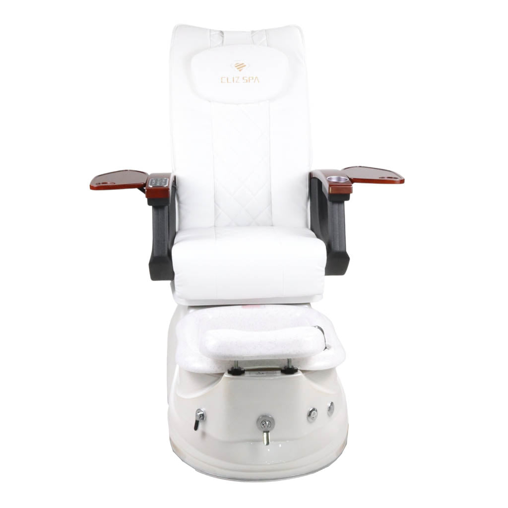 Pedicure Spa Chair - Pearl Black | White | White Pedicure Chair