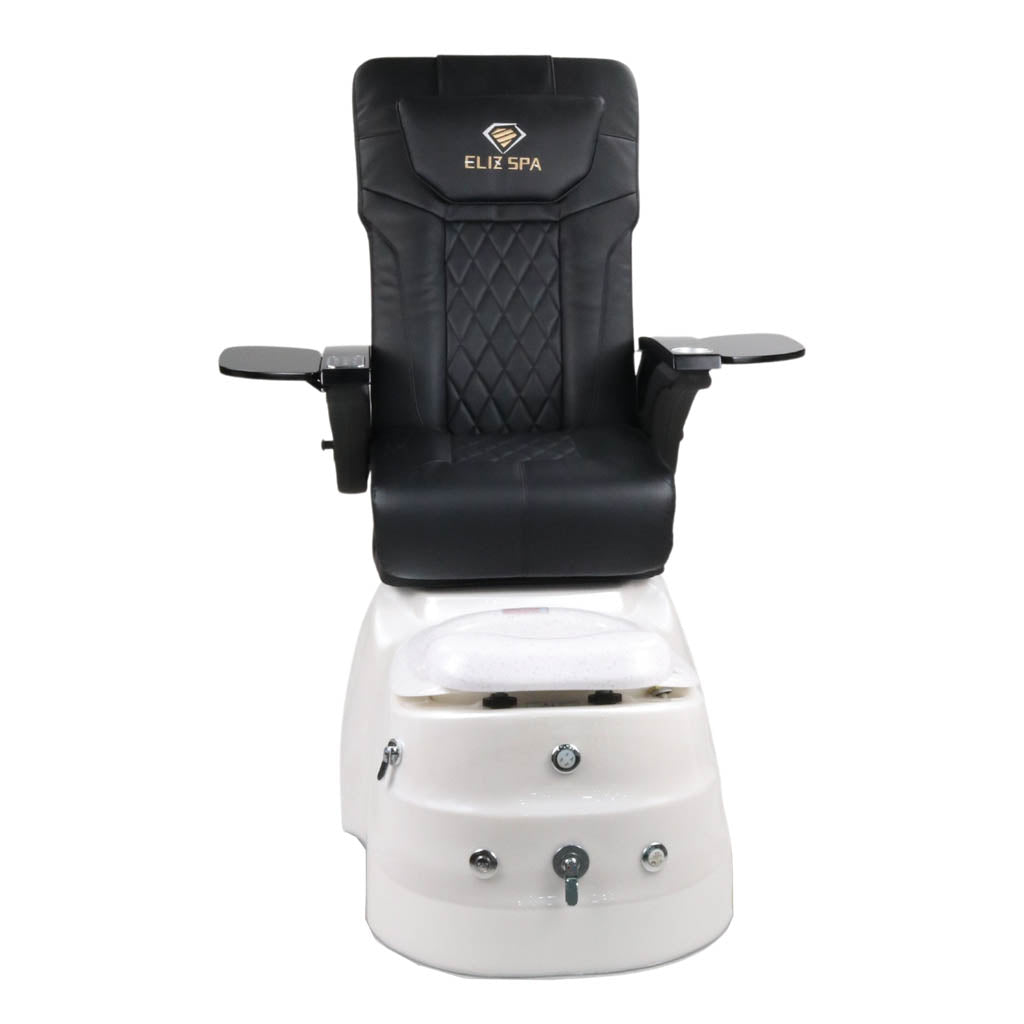 Pedicure Spa Chair - Quartz Black | Black | White Pedicure Chair