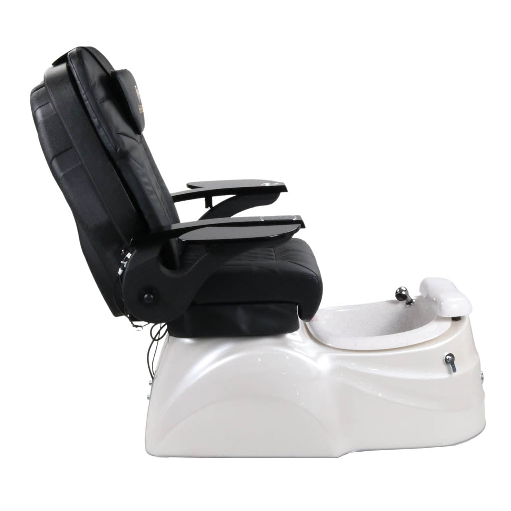 Pedicure Spa Chair - Quartz Black | Black | White Pedicure Chair