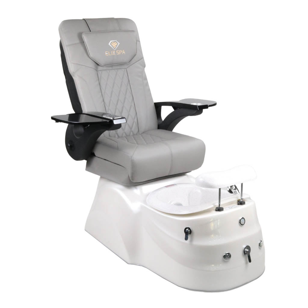 Pedicure Spa Chair - Quartz Black | Grey | White Pedicure Chair