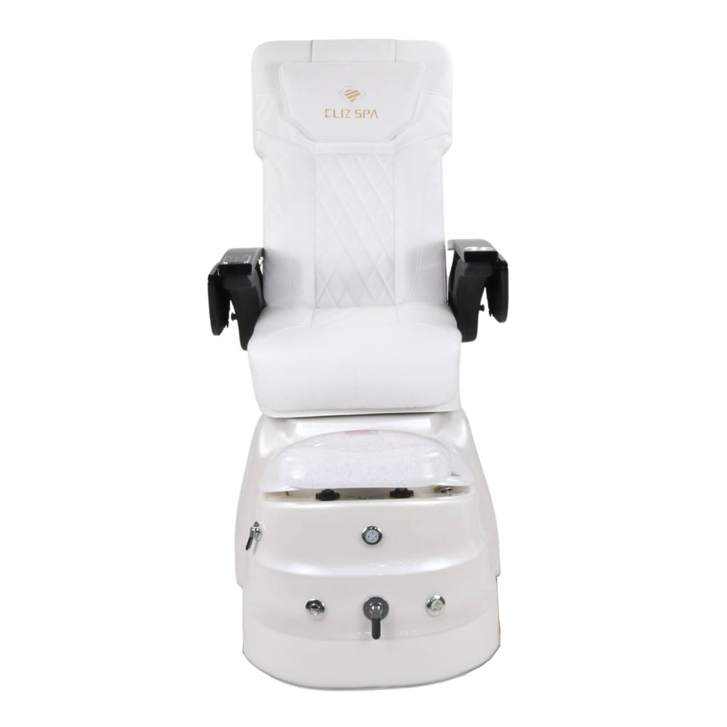 Pedicure Spa Chair - Quartz Black | White | White Pedicure Chair