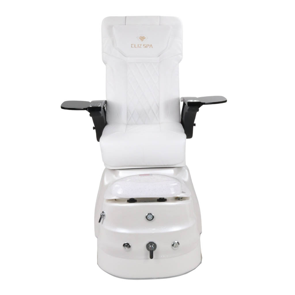Pedicure Spa Chair - Quartz Black | White | White Pedicure Chair