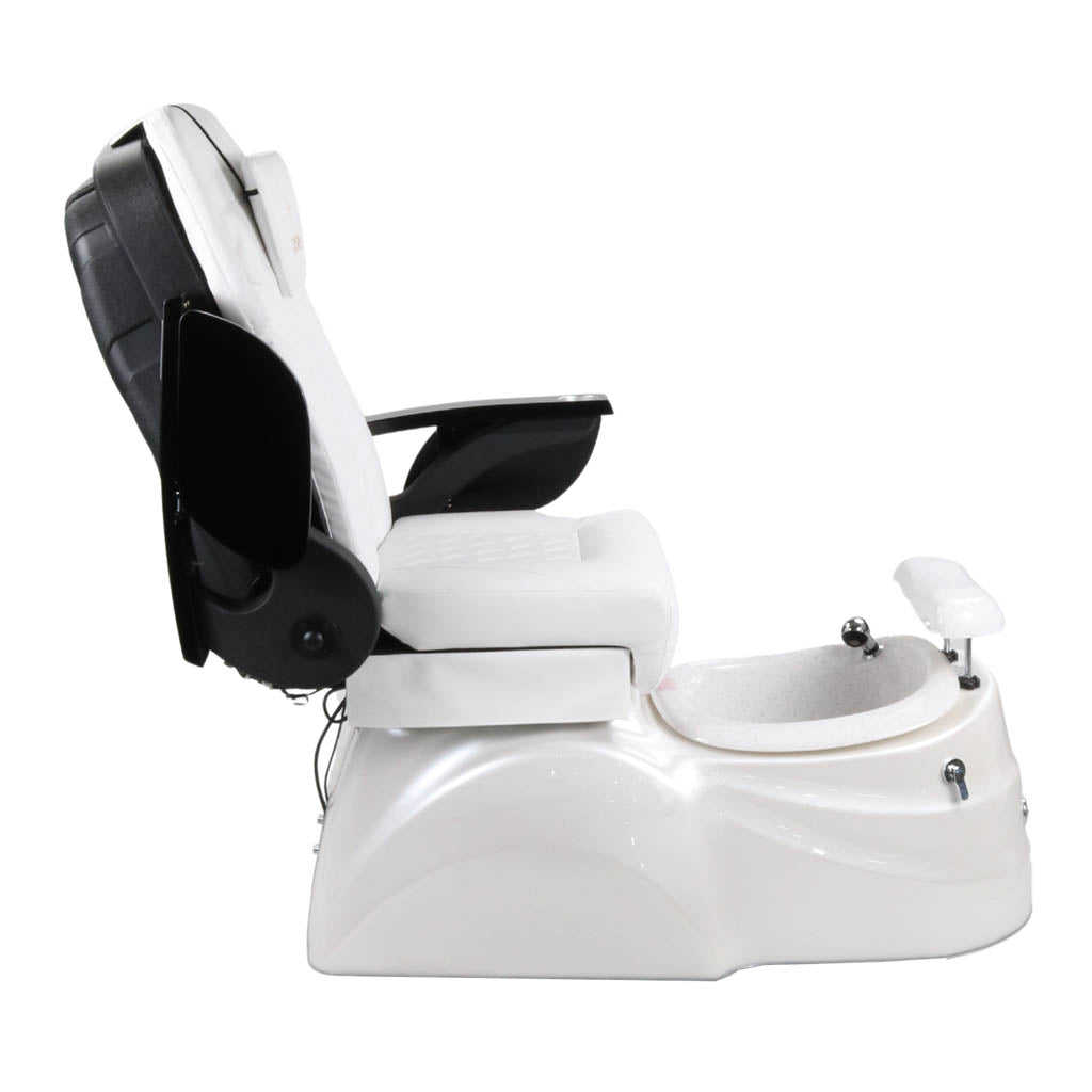 Pedicure Spa Chair - Quartz Black | White | White Pedicure Chair