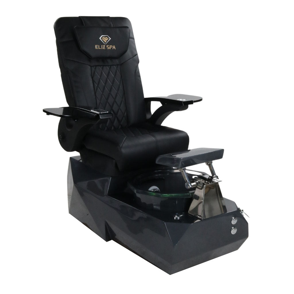 Pedicure Spa Chair - Eclipse Black | Black | Black Pedicure Chair