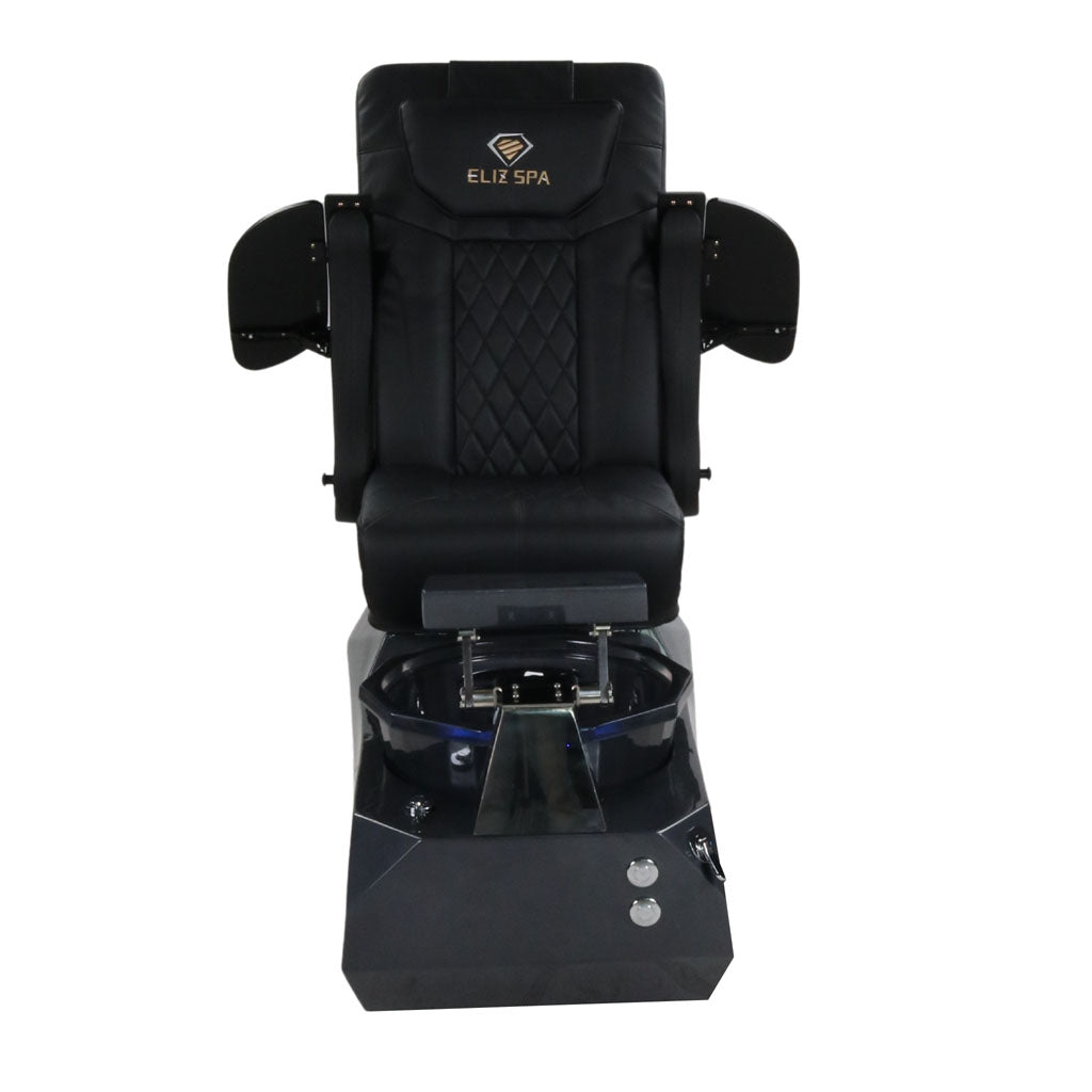 Pedicure Spa Chair - Eclipse Black | Black | Black Pedicure Chair