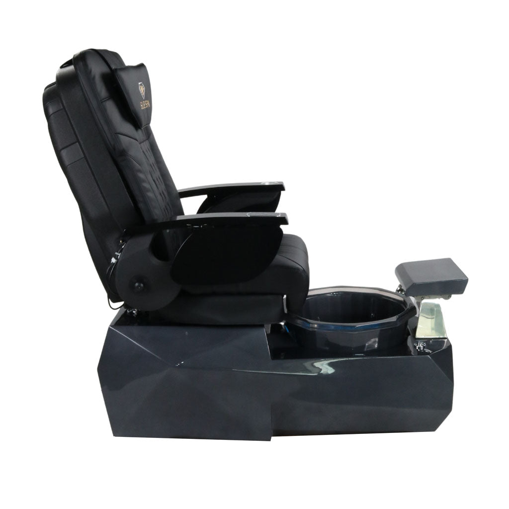 Pedicure Spa Chair - Eclipse Black | Black | Black Pedicure Chair