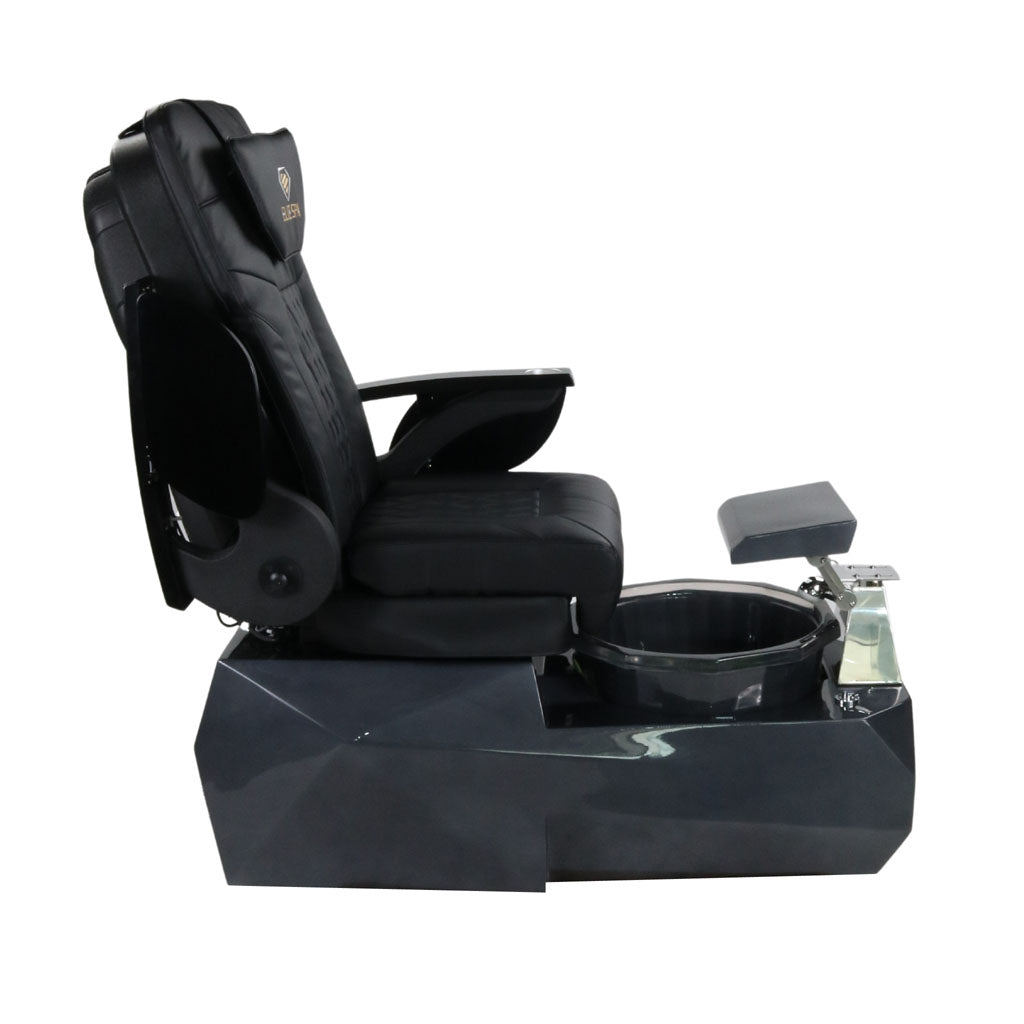 Pedicure Spa Chair - Eclipse Black | Black | Black Pedicure Chair