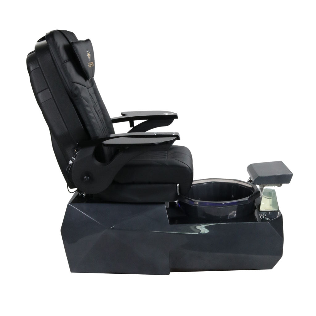 Pedicure Spa Chair - Eclipse Black | Black | Black Pedicure Chair