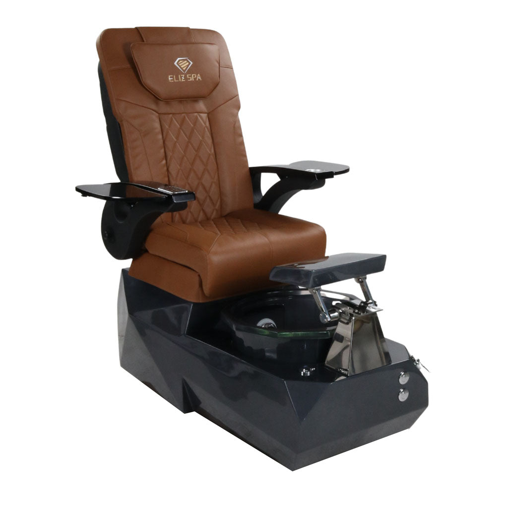 Pedicure Spa Chair - Eclipse Black | Cappuccino | Black Pedicure Chair