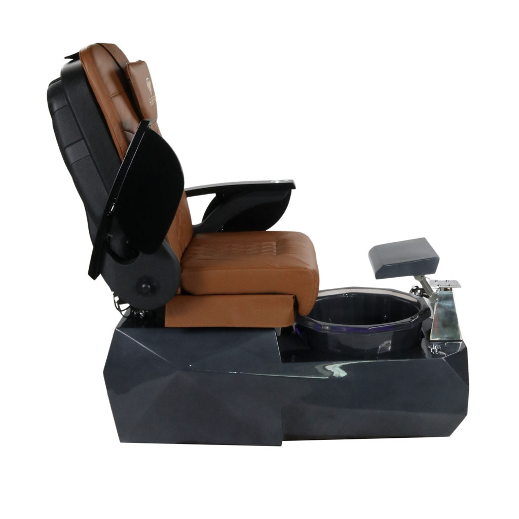 Pedicure Spa Chair - Eclipse Black | Cappuccino | Black Pedicure Chair