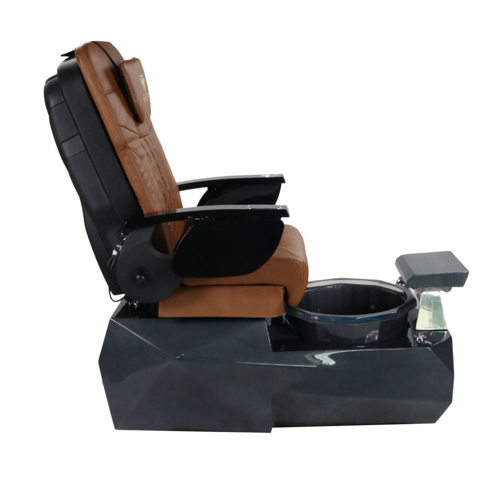 Pedicure Spa Chair - Eclipse Black | Cappuccino | Black Pedicure Chair