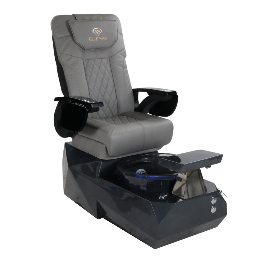 Pedicure Spa Chair - Eclipse Black | Grey | Black Pedicure Chair
