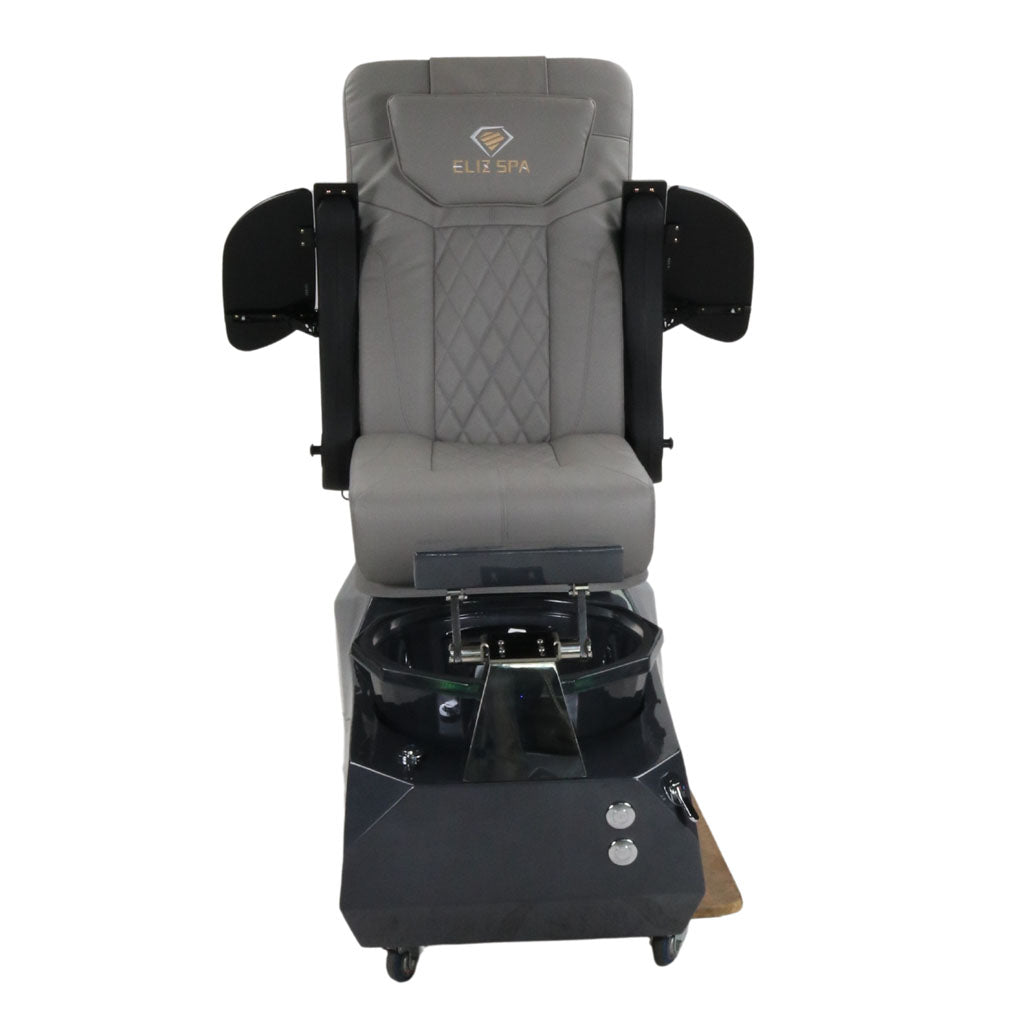 Pedicure Spa Chair - Eclipse Black | Grey | Black Pedicure Chair