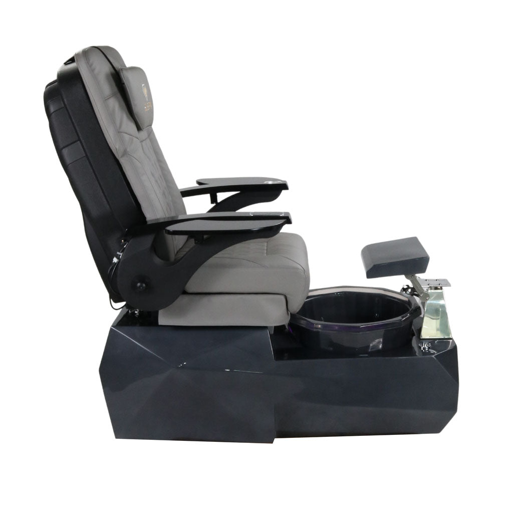 Pedicure Spa Chair - Eclipse Black | Grey | Black Pedicure Chair