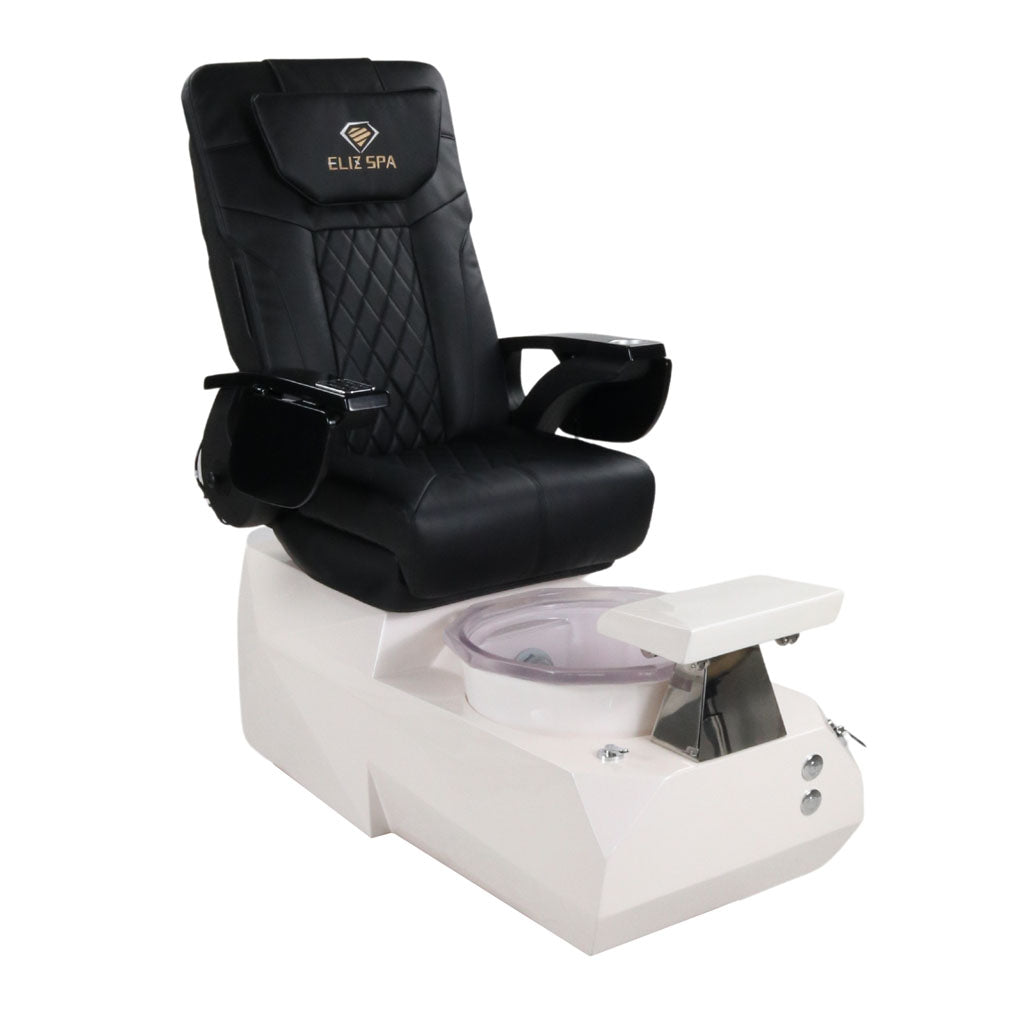 Pedicure Spa Chair - Eclipse Black | Black | White Pedicure Chair