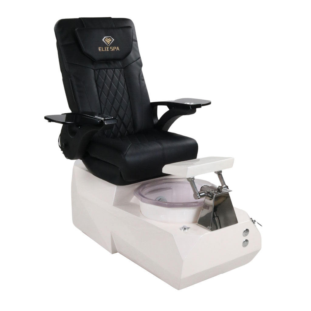 Pedicure Spa Chair - Eclipse Black | Black | White Pedicure Chair
