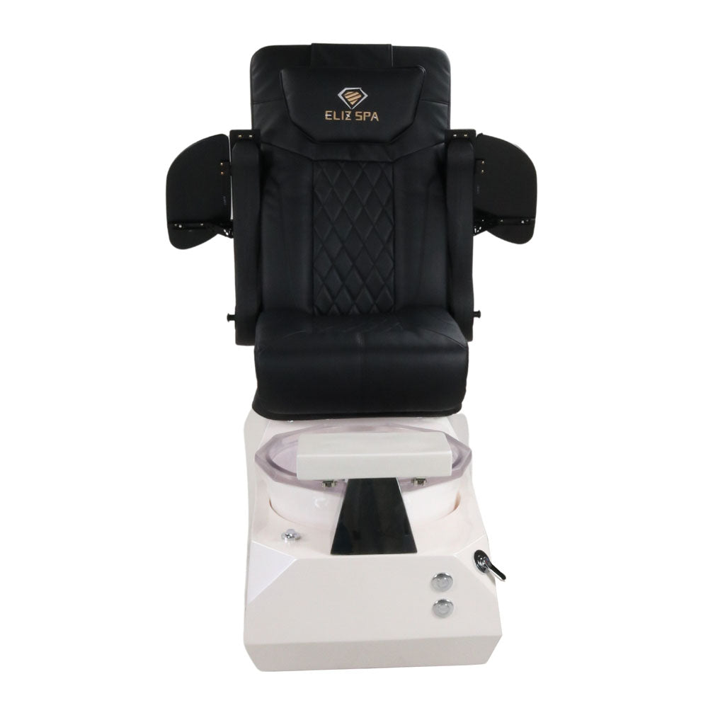Pedicure Spa Chair - Eclipse Black | Black | White Pedicure Chair