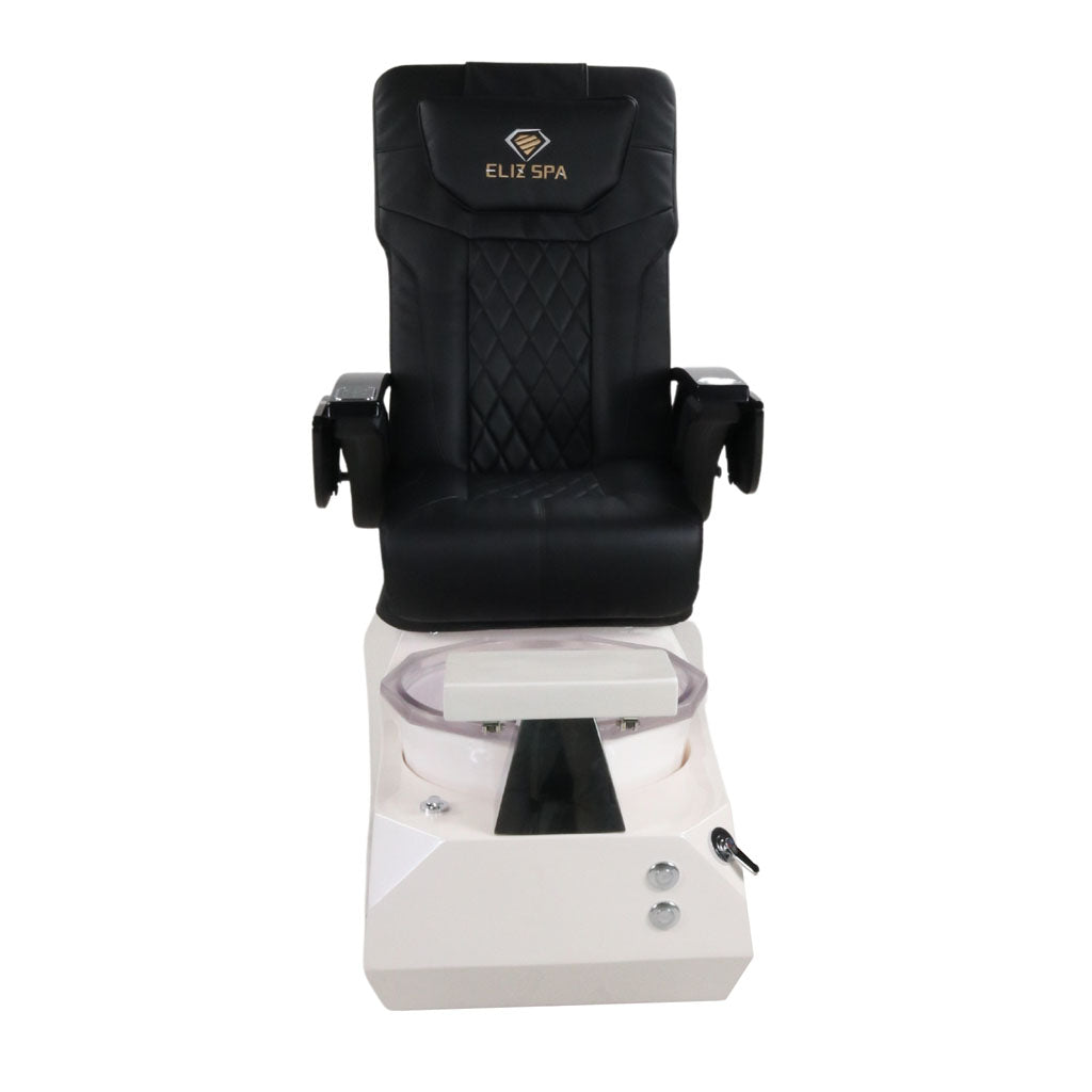 Pedicure Spa Chair - Eclipse Black | Black | White Pedicure Chair