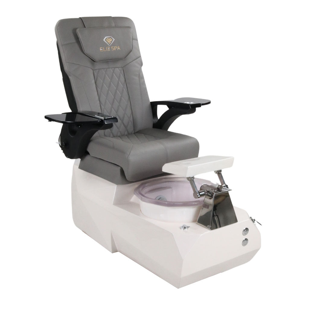Pedicure Spa Chair - Eclipse Black | Grey | White Pedicure Chair