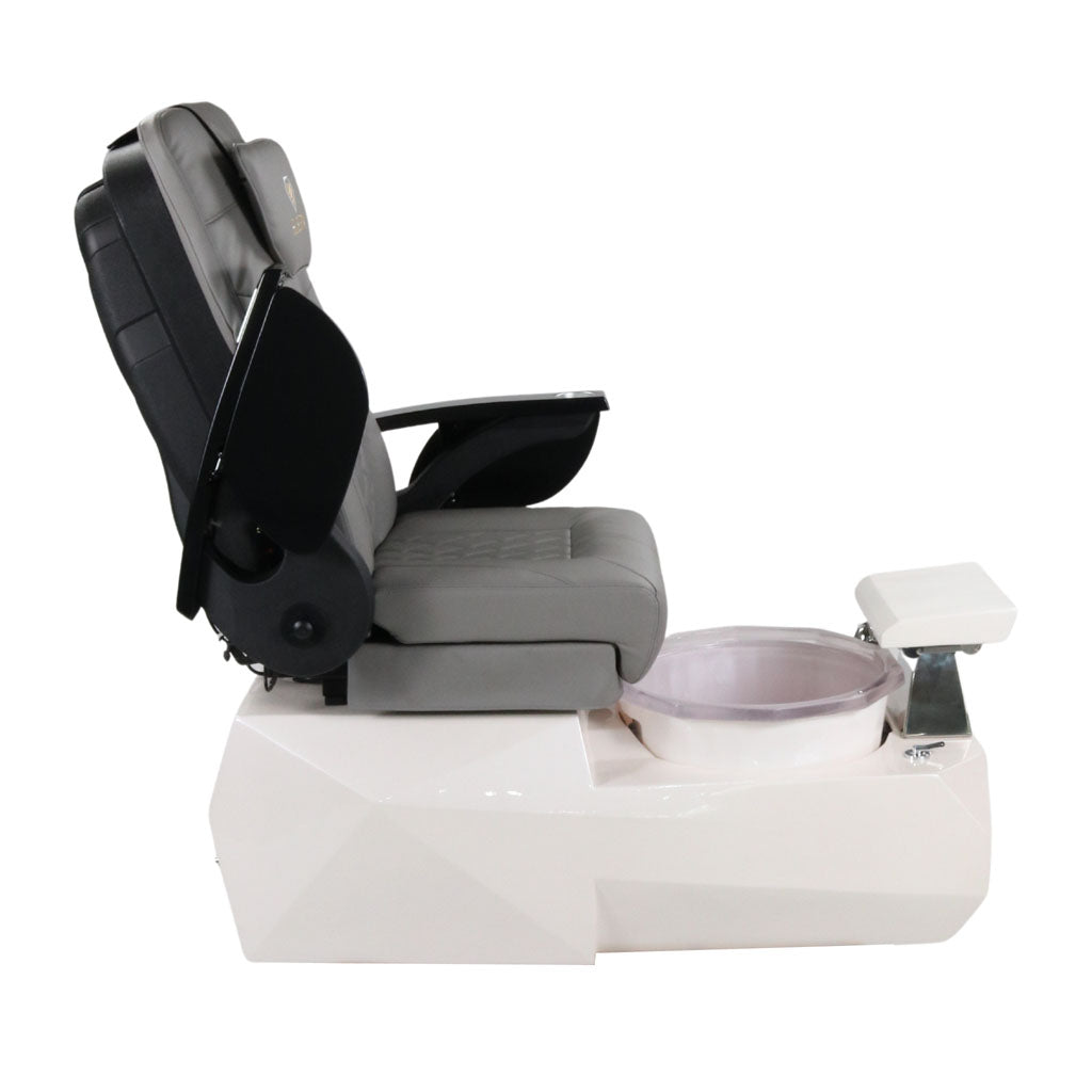 Pedicure Spa Chair - Eclipse Black | Grey | White Pedicure Chair