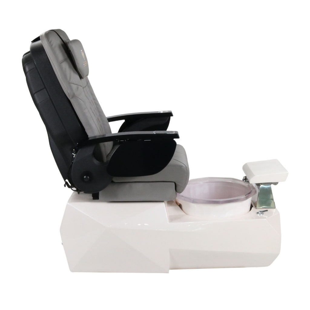 Pedicure Spa Chair - Eclipse Black | Grey | White Pedicure Chair