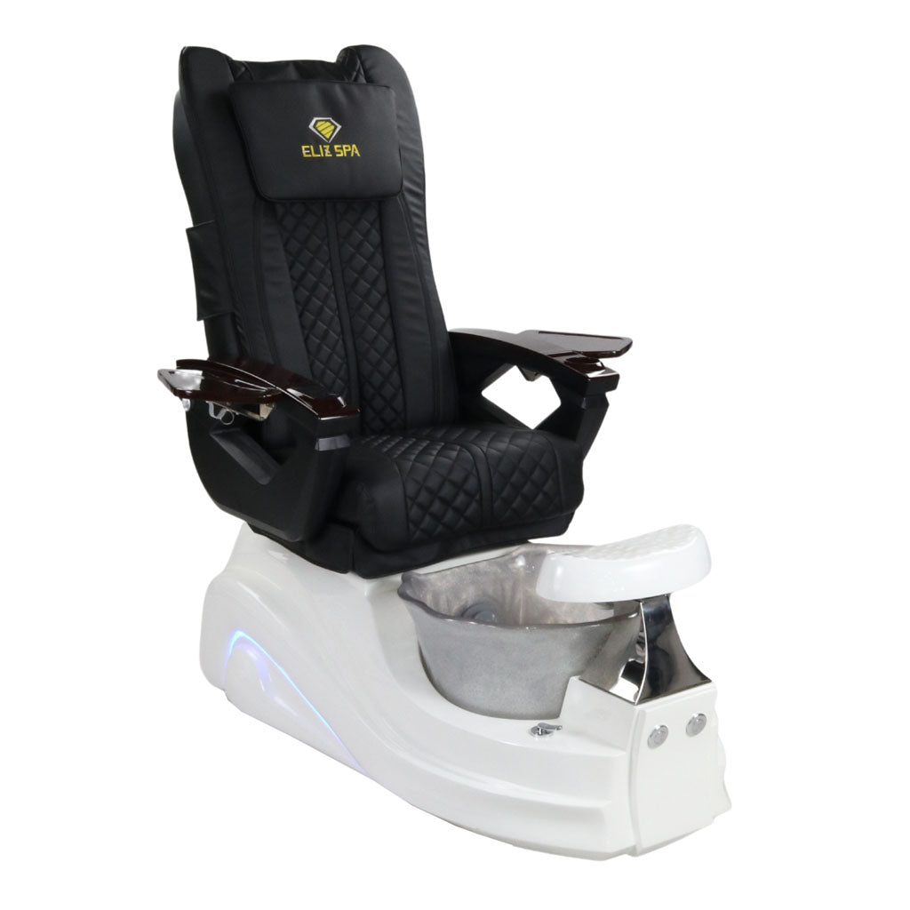 Pedicure Spa Chair - Frost Wood | Black | White Pedicure Chair