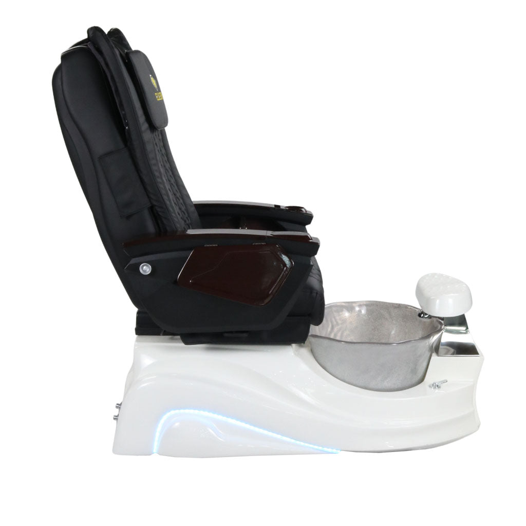 Pedicure Spa Chair - Frost Wood | Black | White Pedicure Chair