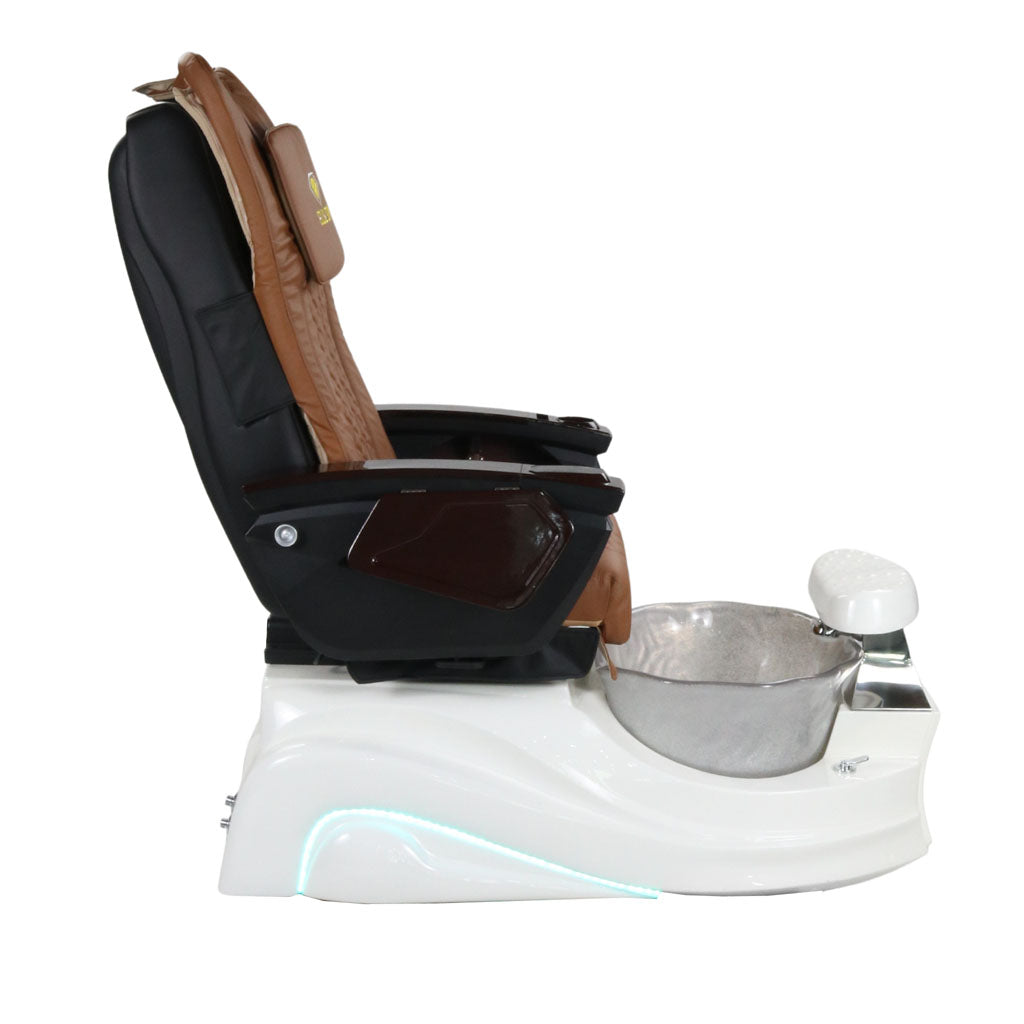 Pedicure Spa Chair - Frost Wood | Cappuccino | White Pedicure Chair