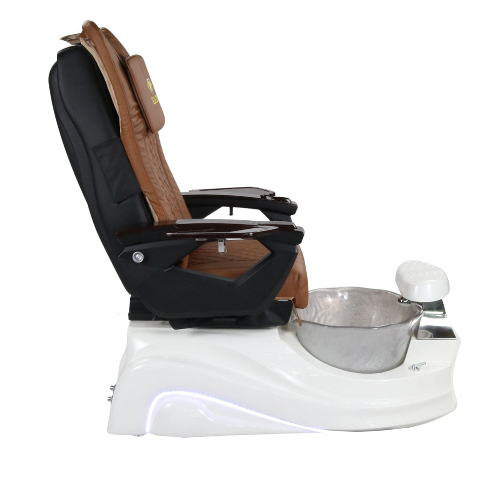 Pedicure Spa Chair - Frost Wood | Cappuccino | White Pedicure Chair