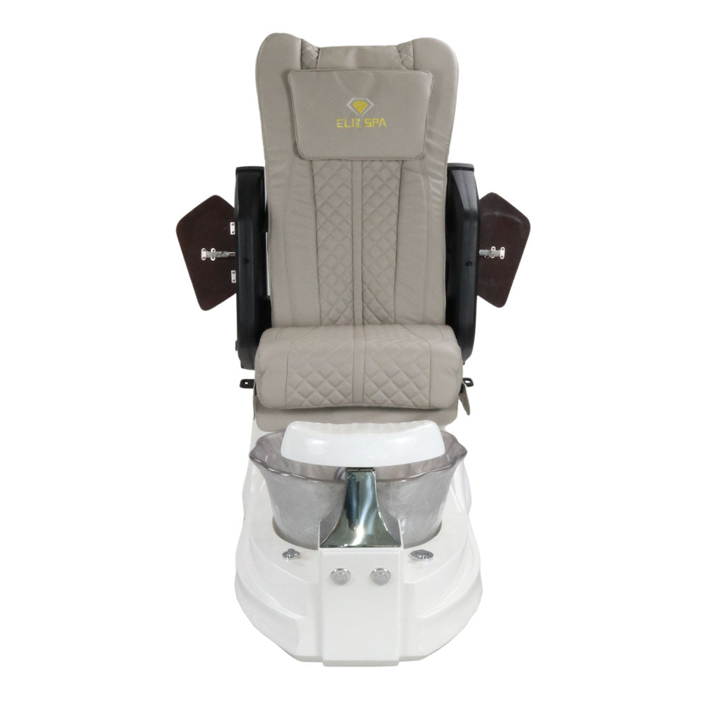 Pedicure Spa Chair - Frost Wood | Light Grey | White Pedicure Chair