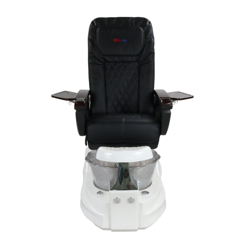 Pedicure Spa Chair - Frost #2 Wood | Black | White Pedicure Chair