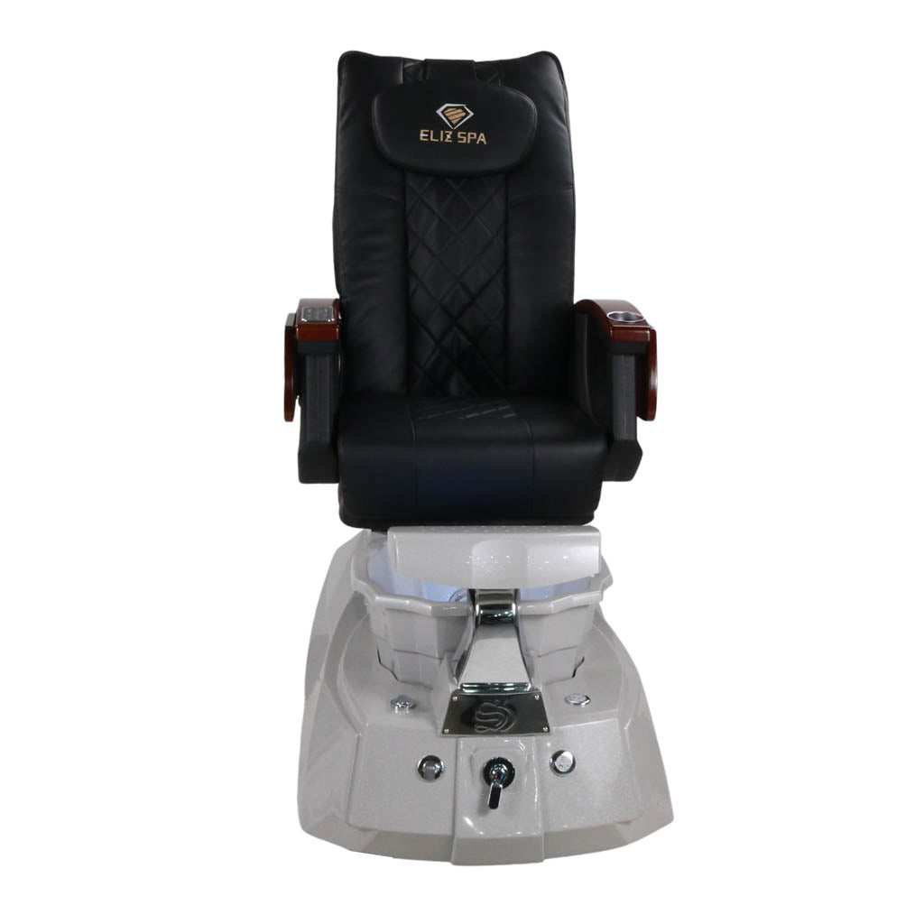 Pedicure Spa Chair - Luna Wood | Black | Grey Pedicure Chair
