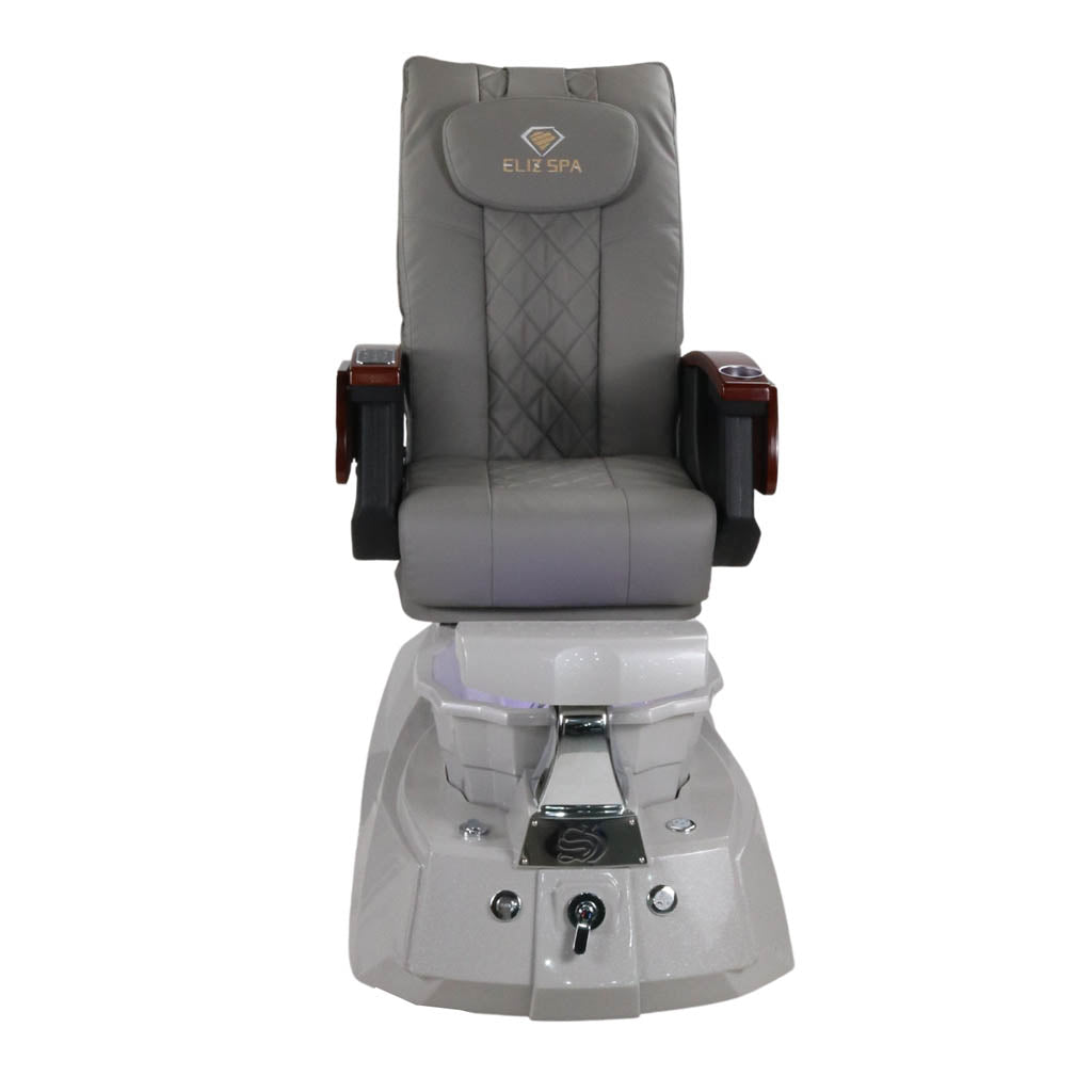 Pedicure Spa Chair - Luna Wood | Grey | Grey Pedicure Chair