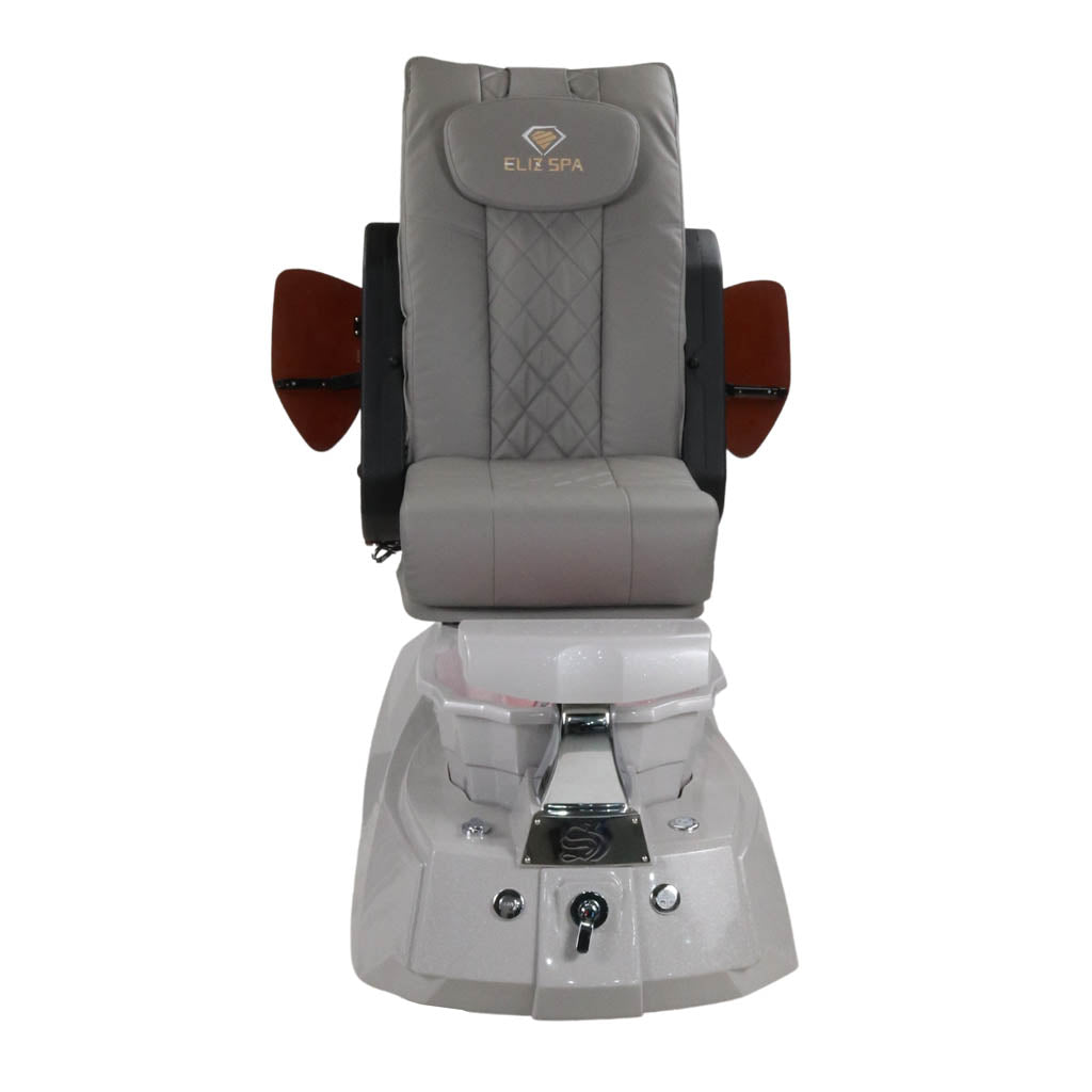 Pedicure Spa Chair - Luna Wood | Grey | Grey Pedicure Chair