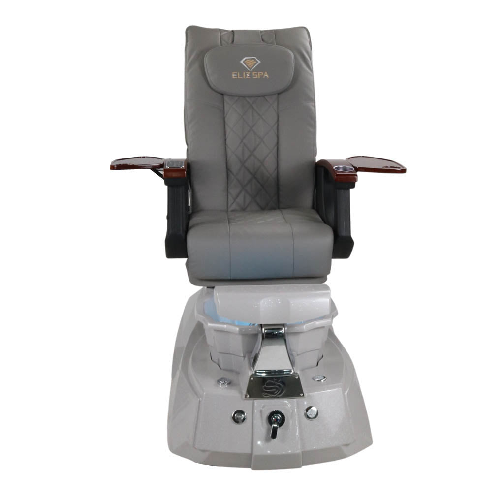 Pedicure Spa Chair - Luna Wood | Grey | Grey Pedicure Chair