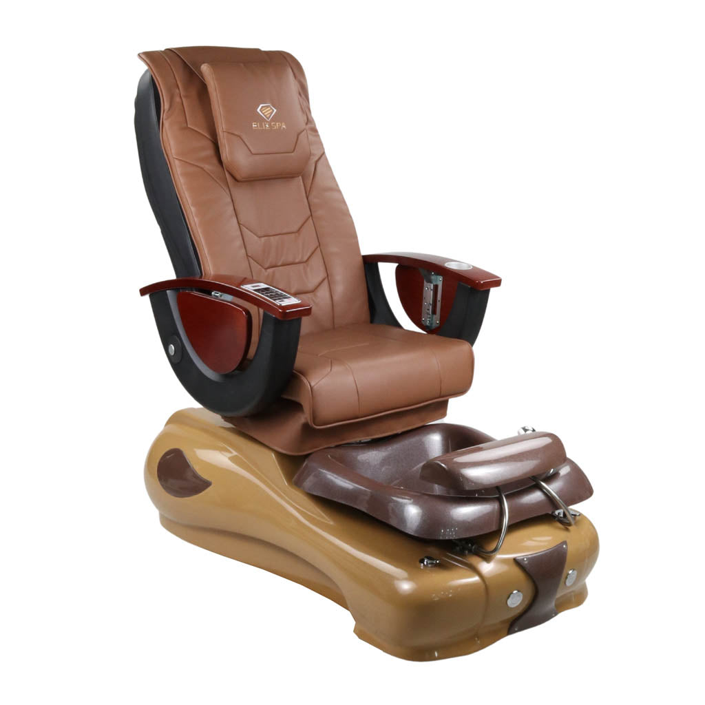Pedicure Spa Chair - Mocha Wood | Cappuccino | Brown Pedicure Chair